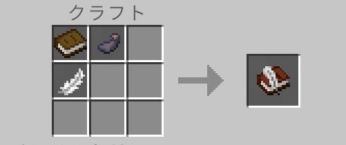 本と羽根ペン（クラフト）