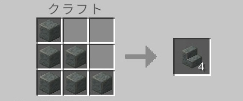 磨かれた凝灰岩の階段（クラフト）